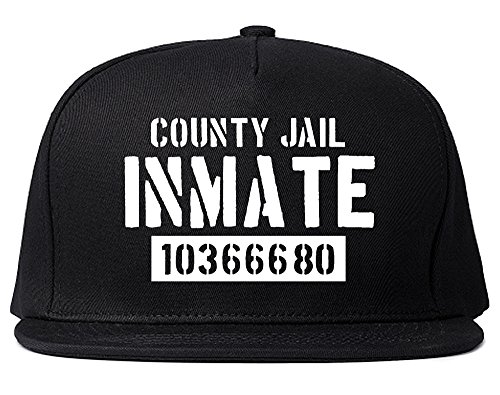 Kings Of NY County Jail Inmate 666 Halloween Costume Mens Snapback Hat Black