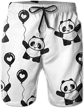 Pull The Balloon Panda Beachwear Trunk Mens Colorful Cycling
