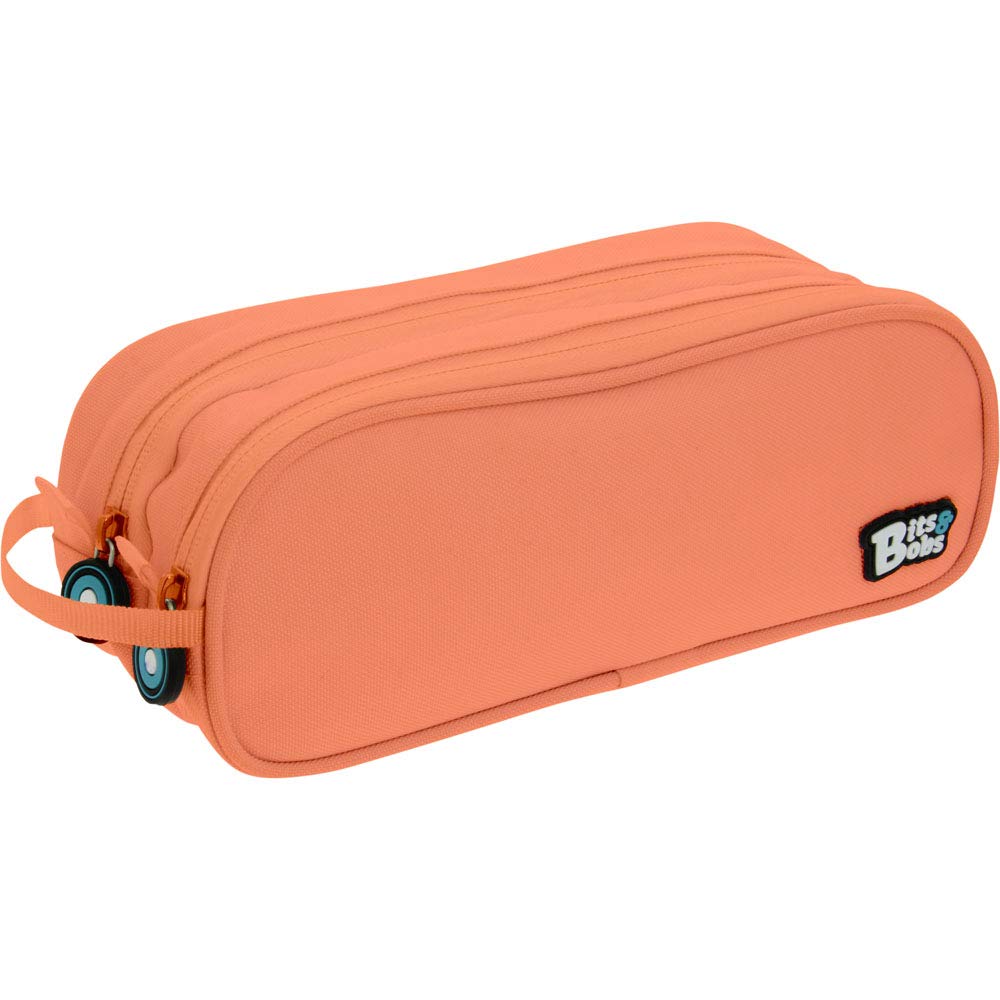 Grafoplás 37543983 Double School Case, Coral, 24.5 x 9.5 cm, Bits & Bobs