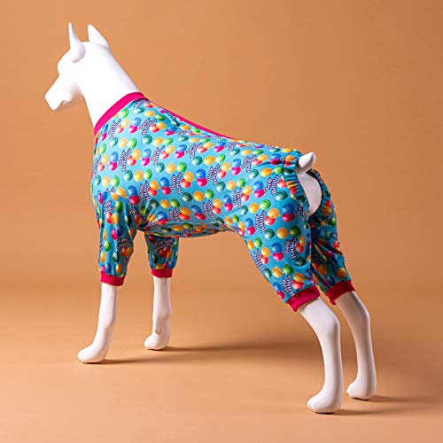 LovinPet Large Dog Onesie Pajamas Birthday Clothes/Happy Birthday