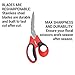 Corona Stainless Steel Floral Scissors, 3 Inch Blade, FS 4000,Red
