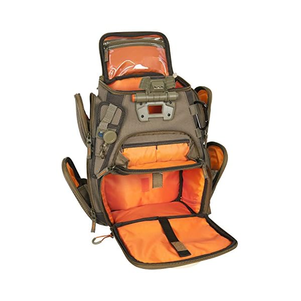 Wild-River-by-CLC-WT3503-Tackle-Tek-Recon-Lighted-Compact-Tackle-Backpack-with-Four-PT3500-Trays-and-Clear-Water-resistant-Phone-Storage