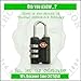 Sureina Combination Lock | Travel Suitcase & Luggage Lock | TSA Approved & Accepted | Set Your Own Combination |3 Digit Combination Padlock | Small, Portable & Resettable |Best Choice For Safe Travel