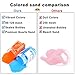 JJ CARE Colored Sand, 11 lbs. [10 Bottles] Craft Sand Art Kit for Kids 3 Years Above, Non-Toxic Color Sand Art Bulk, UV Stable Colorful Sand for Crafts, Wedding & Decorations, Kids Art Sand