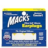 Mack's Silicone Earplugs - White - 2 pair