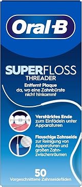 Oral-B Super Floss Pack of 3 50 Strands Each 150 Total Pre-Cut Dental Flossers view 2