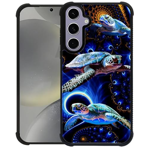Zeggi Case for Samsung Galaxy S25+,Four Corner Airbag Protection Design Soft Silicone Frame Personalized Pattern Compatible with Samsung Galaxy S25+ Case for Women-Mandala Sea Turtle at Amazon