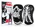 Rocktape Knee Sleeves, 2-Pack, Competition Grade, 7mm Thickness, Compression Neoprene, Extra Long for VMO Support, Assassins, Skull, M