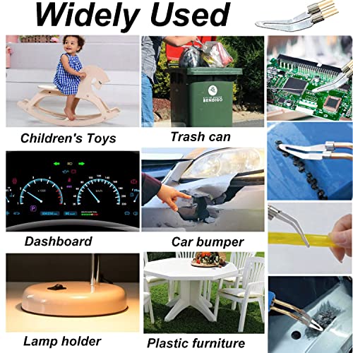 220W Plastic Welding Machine 2-in-1 Car Plastic Repair Set with 800 Pieces Welding Nail & 64 Pieces 8 Types Welding Rods, Welding Car Repair Kit for Car Bumpers