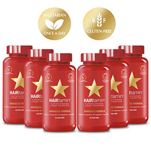 HAIRtamin Fast Hair Growth Biotin Vitamins Gluten Free thirty Vegetarian Capsules Supports Stronger - //medicalbooks.filipinodoctors.org