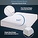 Maevis Bed Waterproof Mattress Protector Cover Pad Fitted 18 Inches Deep Pocket Premium Washable Breathable Noiseless - Queen