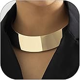 Chunky Gold Necklace Statement Necklace for Women Dainty Gold Choker Necklaces for Women Big Chunky Necklaces Accessories Jewelry Gifts African Dresses Juneteenth Outfit