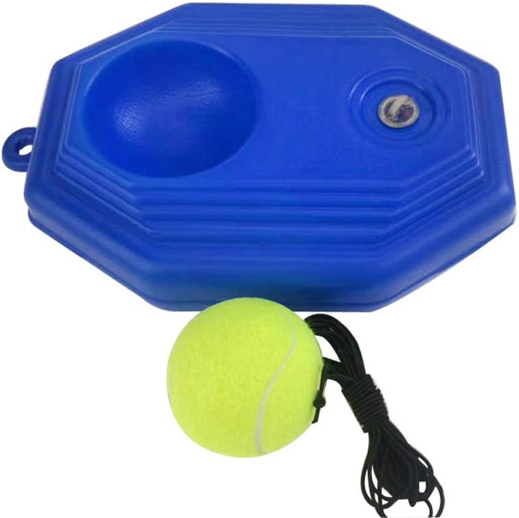 Lixada Tennis Ball Trainer Self-Study Baseboard Player Training Aids Practice Tool Supply with Elastic Rope Base Tennis Trainer Self-Study Rebound Ball : Sports & Outdoors