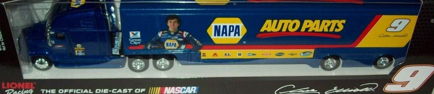 Action Racing 2014 Chase Elliott #9 NAPA Auto Parts 1/64th Scale Hauler Trailer Semi Rig Truck Tractor is Diecast Metal Trailer is Plastic
