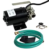 Watershed Innovations 320GPH HydraPump Mini-115V 1/10th hp 330 GPH Portable Transfer Water Pump with Metal Connectors for Standard 3/4" Garden Hose