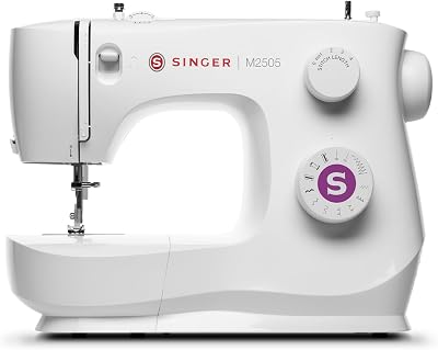M2505 Máquina de Coser Portátil, 11 Puntadas Integradas, Ojal Automático en 4 Pasos, Brazo Libre, Doble Elevación del Prensatelas, Ideal para Principiantes y Manualidades