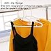 Ohuhu Strong Plastic Clothes Hangers with Anti-Slip Design, Standard Pants Hanger, White-36 PACK