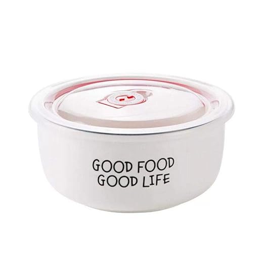 Cuenco de cerámica para microondas, color sólido, simple ...