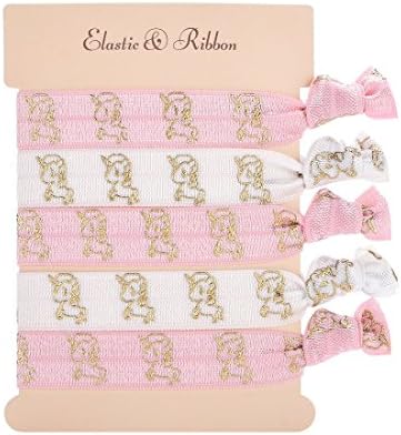 Daisyu Girl Hair Tie Favor Elastic Unicorn Hair Ties Party Favors (Unicorn)