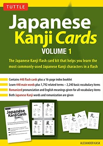 Japanese Kanji Cards Kit Volume 1 (1) (Tuttle Flash Cards