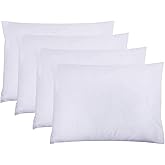 ZPECC White Pillow Cases King Size Set of 4, 20x36 Envelope Closure Pillowcases, Soft Plain Brushed Microfiber Covers Hypoallergenic Breathable