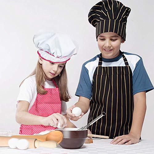 3 otters 27pcs Kids Chef Role Play Costume Set, Kids Apron Set Toddler Cooking and Baking Set, for Dress Up Chef Costume Career Role Play
