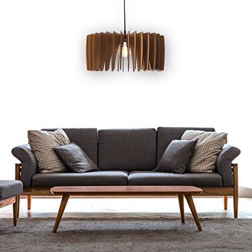 Wood Pendant Light - Modern Chandelier Lighting - Hanging Dining Lamp - Ceiling Light Fixture - Geometric Lamp - Minimal - Contemporary