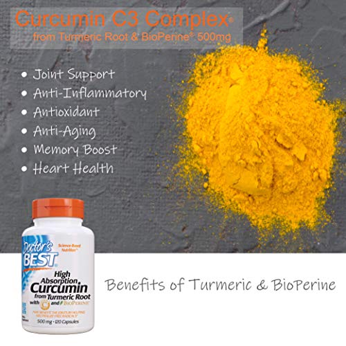 Doctor's Best Curcumin 500mg, 120 Capsules - Image 9