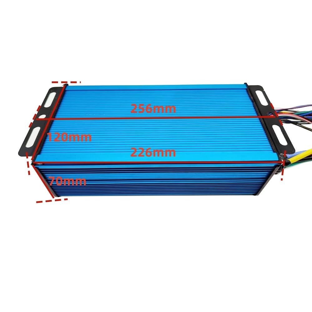 Intelligent Brushless Controller 48V 60V 72V 84V 3000W Maximum Current 100A Aluminium Alloy E-Bike Brushless Motor Controller for Electric Bicycle Scooter