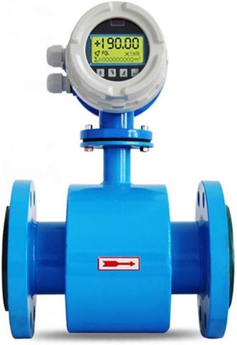 4-20mA Output Electromagnetic Flowmeter Electromagnetic Flowmeter For LCD Displays Chemical Sewage Water Tap Acid Alkaline Solution (DN350 / PTFE) (Size : DN400/PTFE)