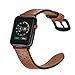 Mifa Leather Band Made for Apple Watch 10 42mm 9 8 7 41mm 6 SE 5 4 40mm 38mm iwatch Series 1 2 3 Nike Sports Replacement Strap Bands Dressy Classic Buckle Vintage case Brown