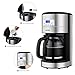 Coffee Maker Aicok Filter Coffee Machine, 12 Cup Programmable Coffee Makers, 1.5 Liters Timer Coffee Machine, Anti-Drip System and Permanent Reusable Filter