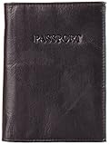 Genuine Leather Passport Wallet, Cover, Holder, Case for Travel (Onyx Black)