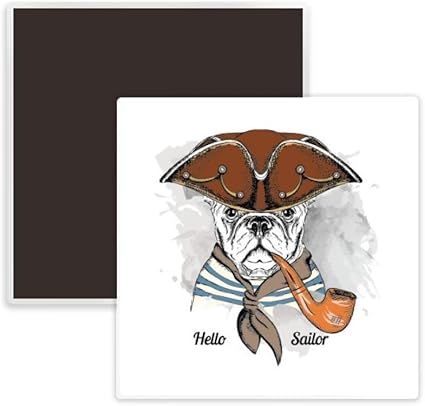 Amazon Co Jp かわいい犬の服 水彩イラスト 正方形 セラミック 冷蔵庫マグネット 記念品 メモ ホーム キッチン