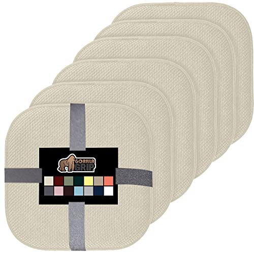 Gorilla Grip Memory Foam Chair Cushions, Comfortable Pads for Dining Room, Kitchen Table, Office