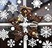 Christmas Snowflakes Window Clings 294pcs Christmas Decorations White Winter Wonderland Snowflake Stickers Decal Holiday Frozen Theme Party Ornaments Supplies for Windows Glass Doors