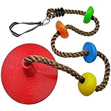 Xinlinke Tree Climbing Rope and Kids Disc Swing Seat Set Outdoor Backyard Playground Accessories
