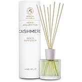 Reed Diffuser Cashmere 3.4 Fl Oz - Room Diffuser - Scented Diffusers with Bamboo Sticks - Home Fragrance - Air Freshener - Warm Scent - Fragrance for Living Room