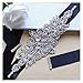 Silver Crystals Sash Handmade Bridal Belt Black Sashes Rhinestone Crystal Beads Belt Wedding Dress Belt Embellishment