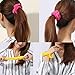 Trigle 36Pcs Premium Hair Scrunchies Women's Chiffon Flower Hair Scrunchies Hair Bow Thick Hair Morning Wake