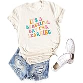 Teacher Shirts for Women Funny Cute Outfit Graphic Shirt Short Sleeve Casual Letter Printed Tee Tops