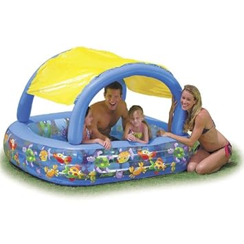 Intex 56471 Piscine Gonflable Enfant Avec Pare Soleil Amovible