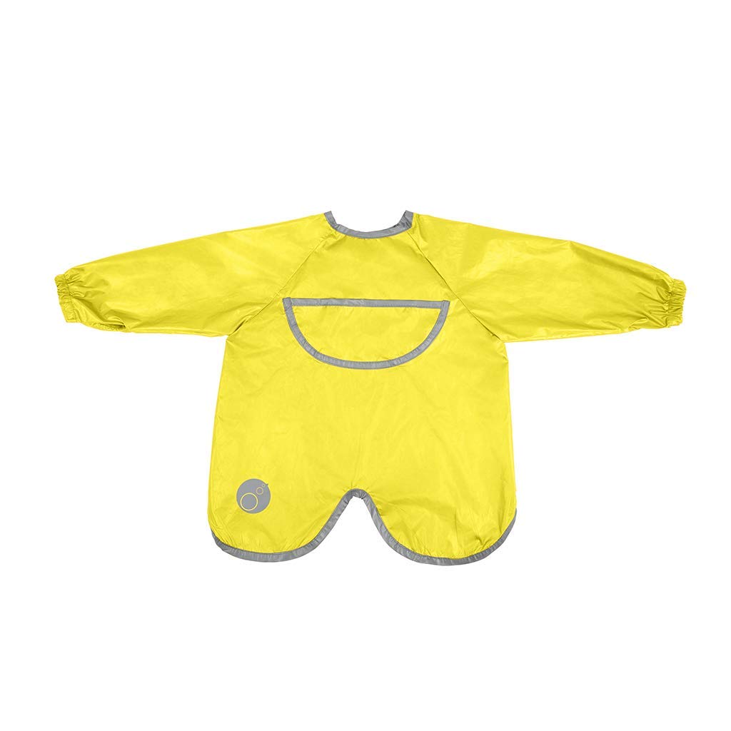 b.box Smock Bib Waterproof Cover All which Tucks into its Own Pouch (Lemon Sherbet)