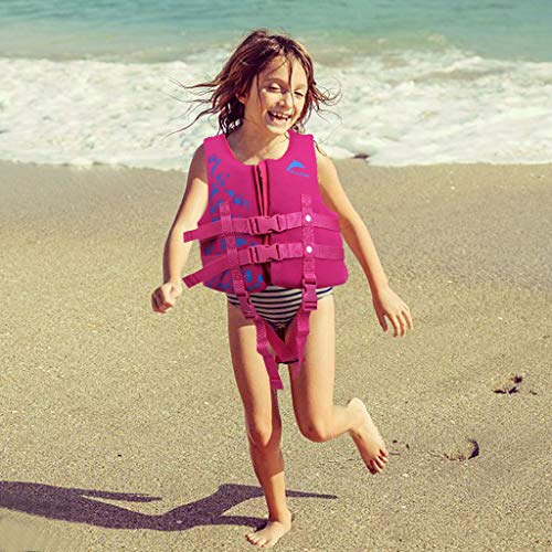 IvyH Life Jacket for Kids, Children Float Jacket Vest Learn to Swim Swim Vests for Girls Pink