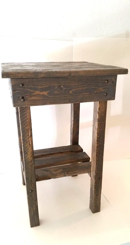 Night Stand/ End Table/Rustic End Table/Rustic Side Table/Bedside Table/Aged/Vintage End Table/Handmade/Custom New Materials/Farmhouse Table