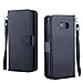 Galaxy S8 Plus Case, LONTECT PU Leather 9 Card Slot Wallet Folio Case with Detachable Magnetic Hard Case for Samsung Galaxy S8 Plus - Black
