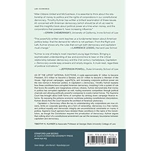 Capitalism v. Democracy: Money in Politics and the Free Market Constitution