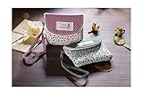 GLCON [set of 2] Calico Fabric Portable Purse Pouch Bag with Strap,Inner Pocket Zipper Enclosure and Durable Exterior,Universal Carrying case for Lipstick Coins ID Credit Card Headset USB Cable Keys