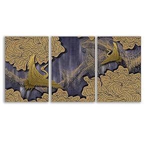 Canvas Wall Art for Living Room,Bedroom Home Artwork Paintings Luxe Living Art Ready to Hang - 16"x24" x 3 Panels