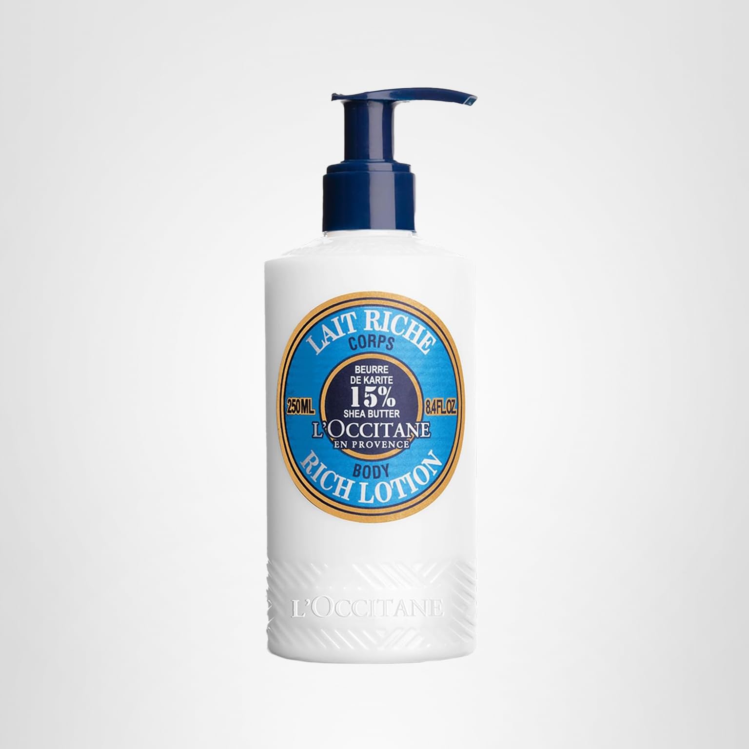 L'OCCITANE 15% Shea Butter Body Rich Lotion, Moisturizes, Nourishes & Soothes Dry Skin, Anti-Aging, Lightweight, Non-Greasy, Hydrating Skincare, Vegan
